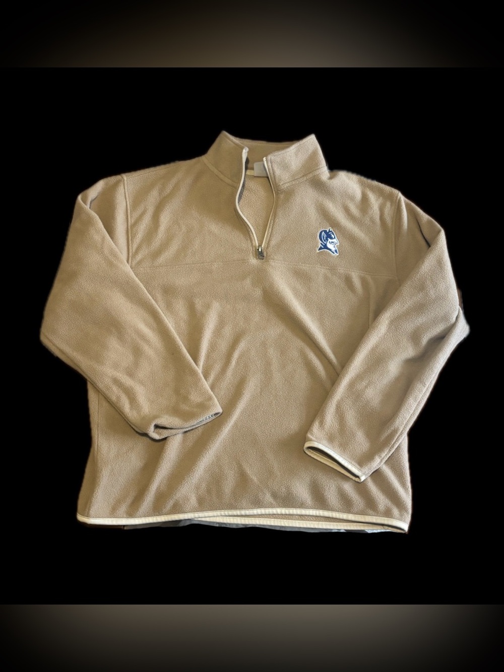 Rivalry Threads Duke Women’s Size: L Quarter-Zip Fleece Pullover - Taupe